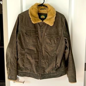 Cabela’s corduroy zip up lined jacket, size large